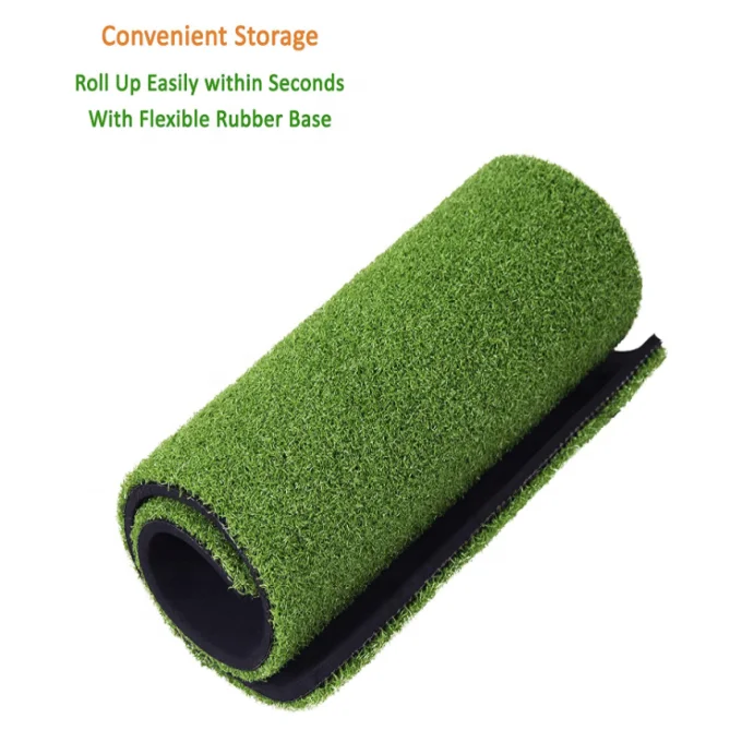 Customized outdoor indoor club cutting mat Driving range batting training mat Pushing turf golf mat