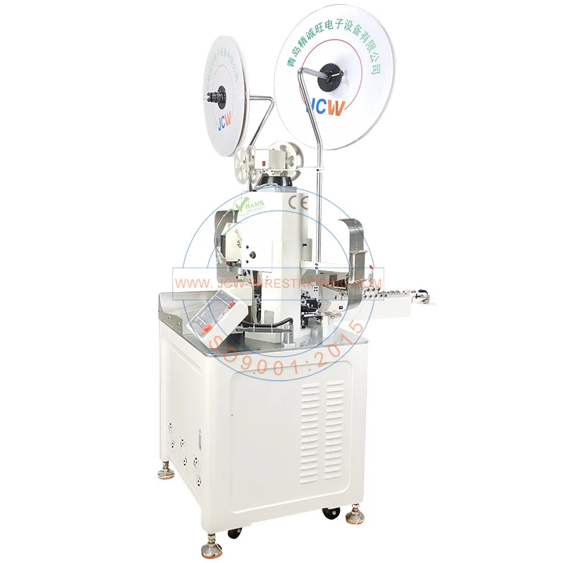 JCW-CST02 Fully automatic wire cutting and crimping  cable stripping  two sides terminal pressing USB machine
