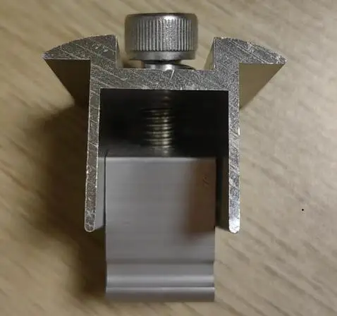 Factory Sale 30mm-50mm SUS304 Adjustable Solar End Clamp System OF Solar PV Dead End Rail Clamp