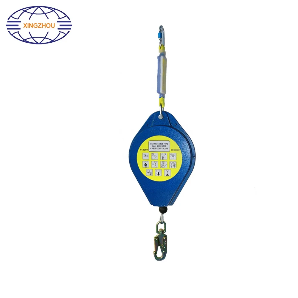 25m Safety Retractable Fall Arrester Anti-fall Protection Self Retracting Lifeline