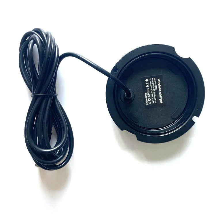 Hot Product 10W Qi Standard Restaurant Table Wireless Charger Quick Charging Desktop Embedded Wireless Charging