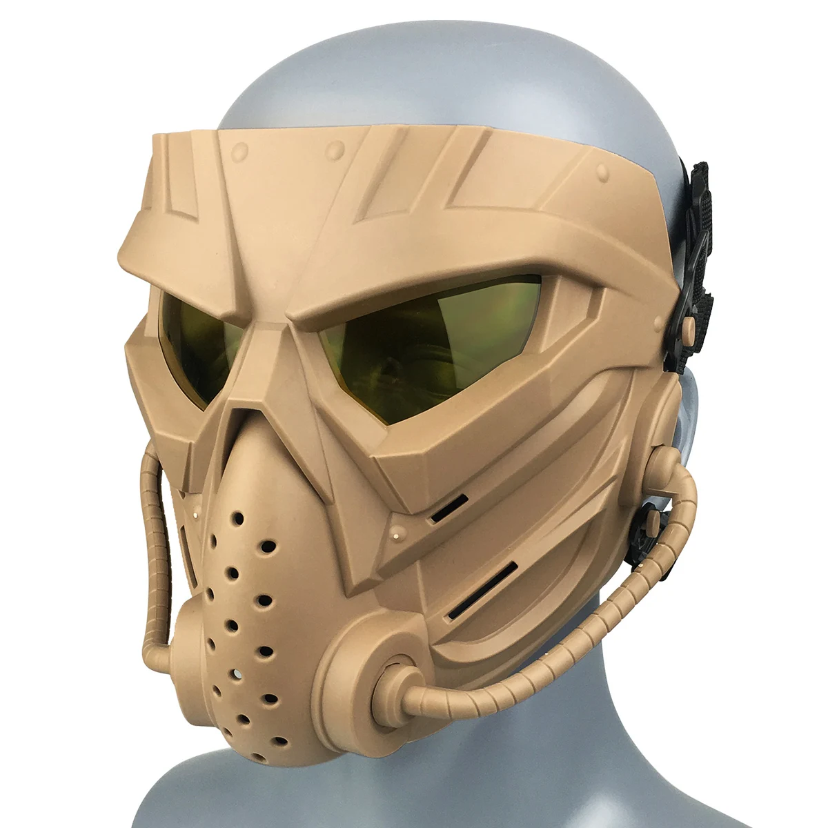 2024 NEW PL Outdoor Tactical Game Profiled Protective Facemask With CE Certification Windproof Paintball Profiled Full Facemask