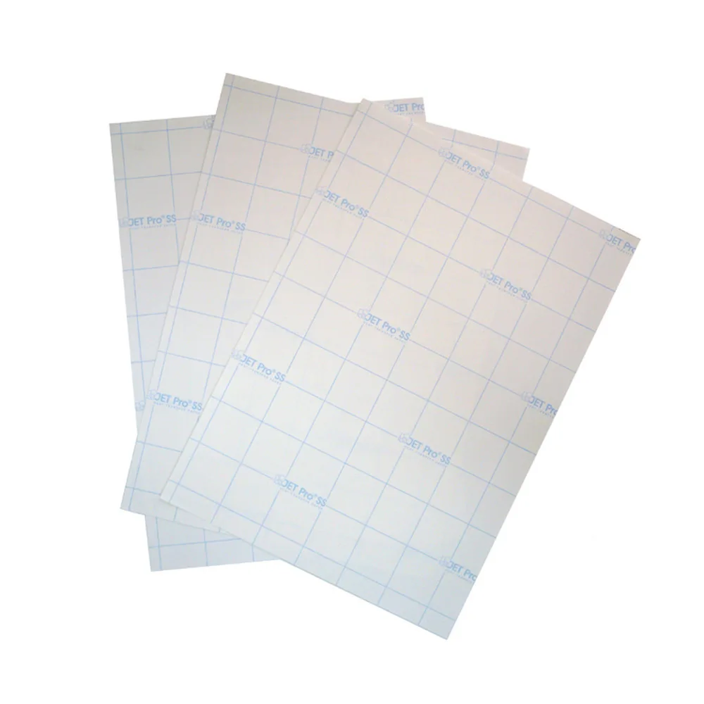 
A4 Size Wholesale Customized light transfer paper Designs 3G JET SS Heat Transfer Printing on T Shirt DHL Bags FEDEX 
