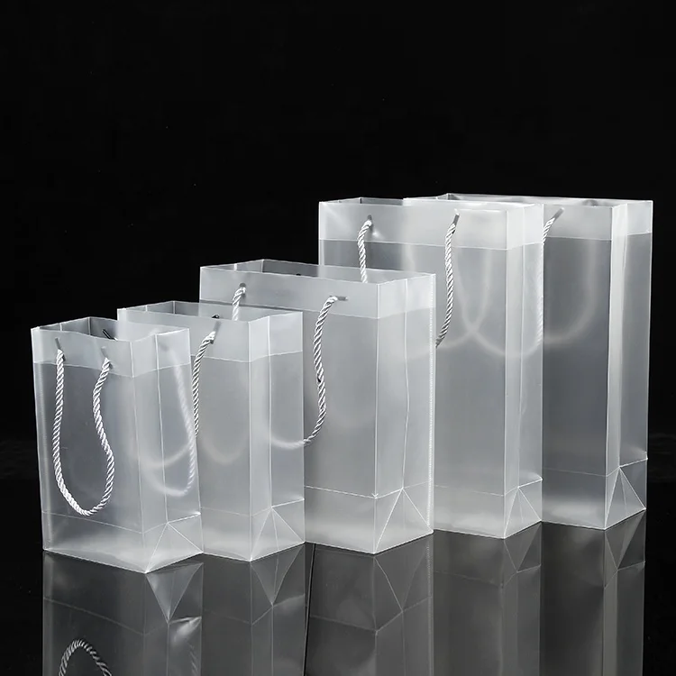 15 sizes cheap waterproof gift bag transparent polypropylene bag clear PP hard plastic bag