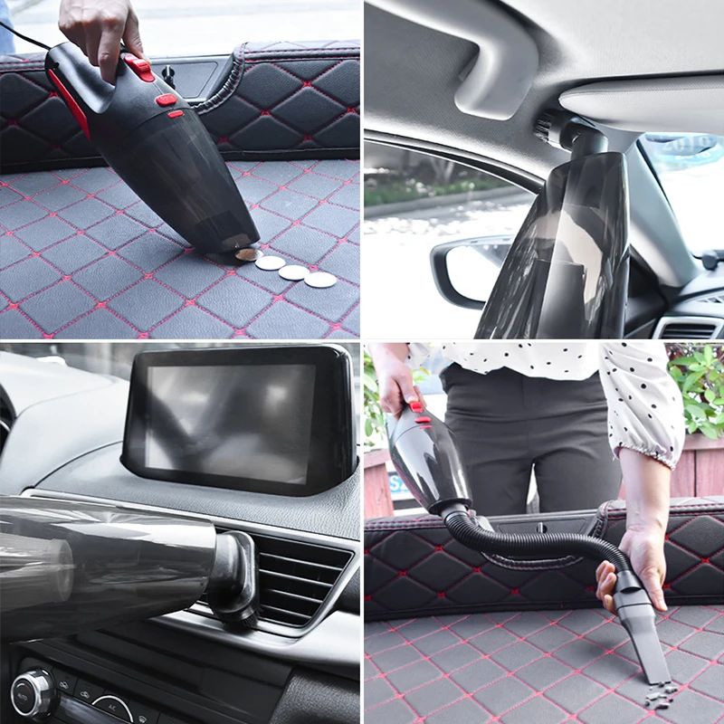 4000PA 12V Portable 120W Wet Dry Car Handheld Wired Vacuum Cleaner for dust
