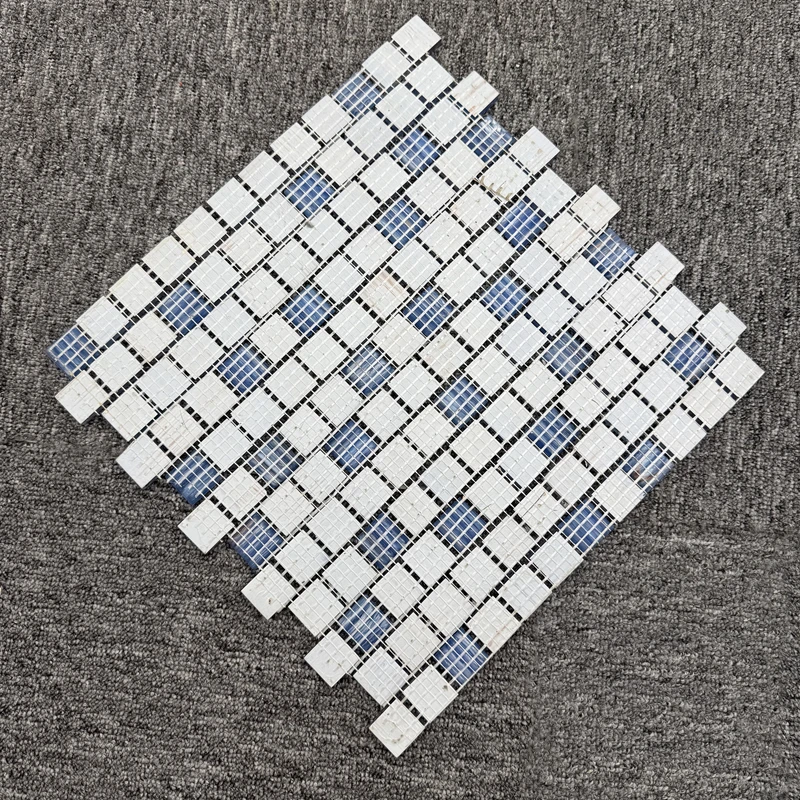 Hand-drown Modern Design Pool Mosaic for Hotel Application glass mosaic for swimming pool tile use for gym