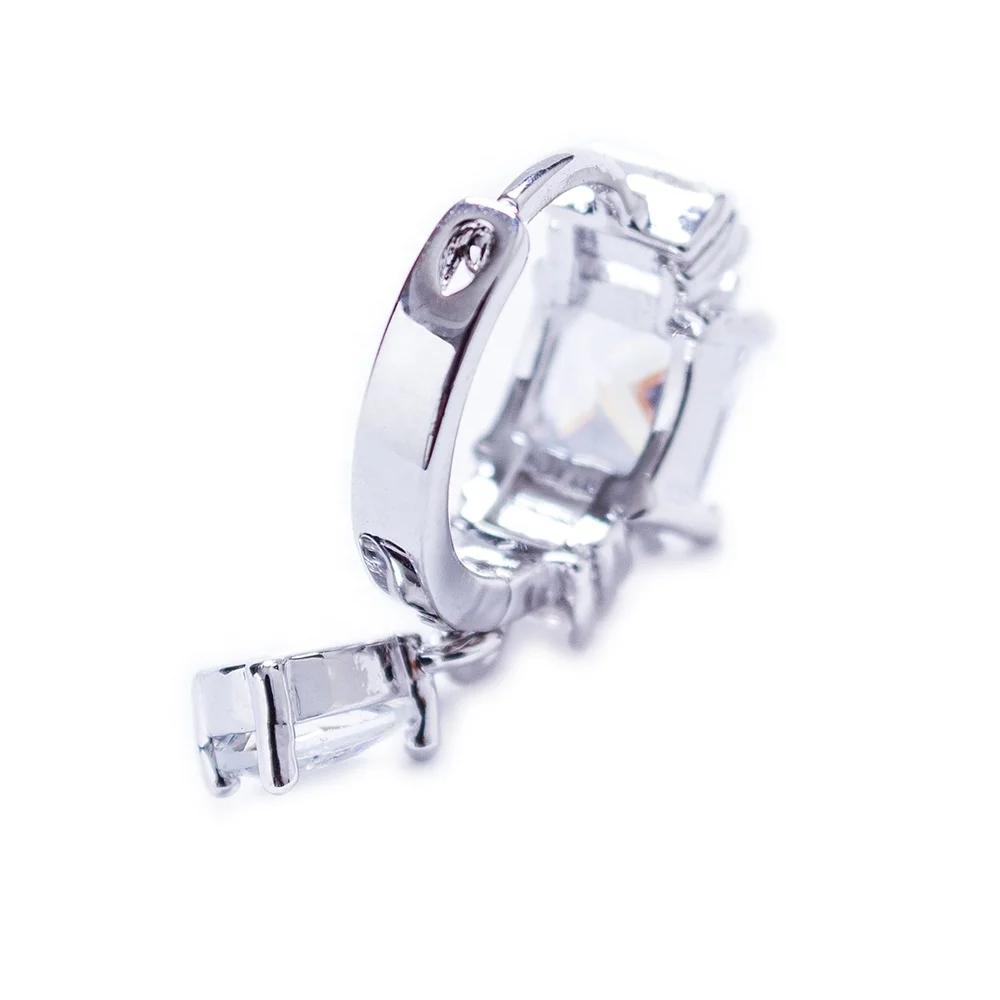 2019 Trend Cheap Chinese 14K Gold Zircon Fashion women Huggie Earring jewelry