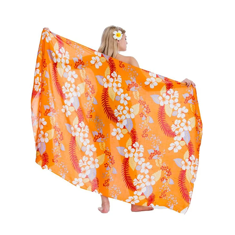 Wholesale hawaii sarong malaysia sarongs indonesia beach rayon pareo skirt sarong beachwear