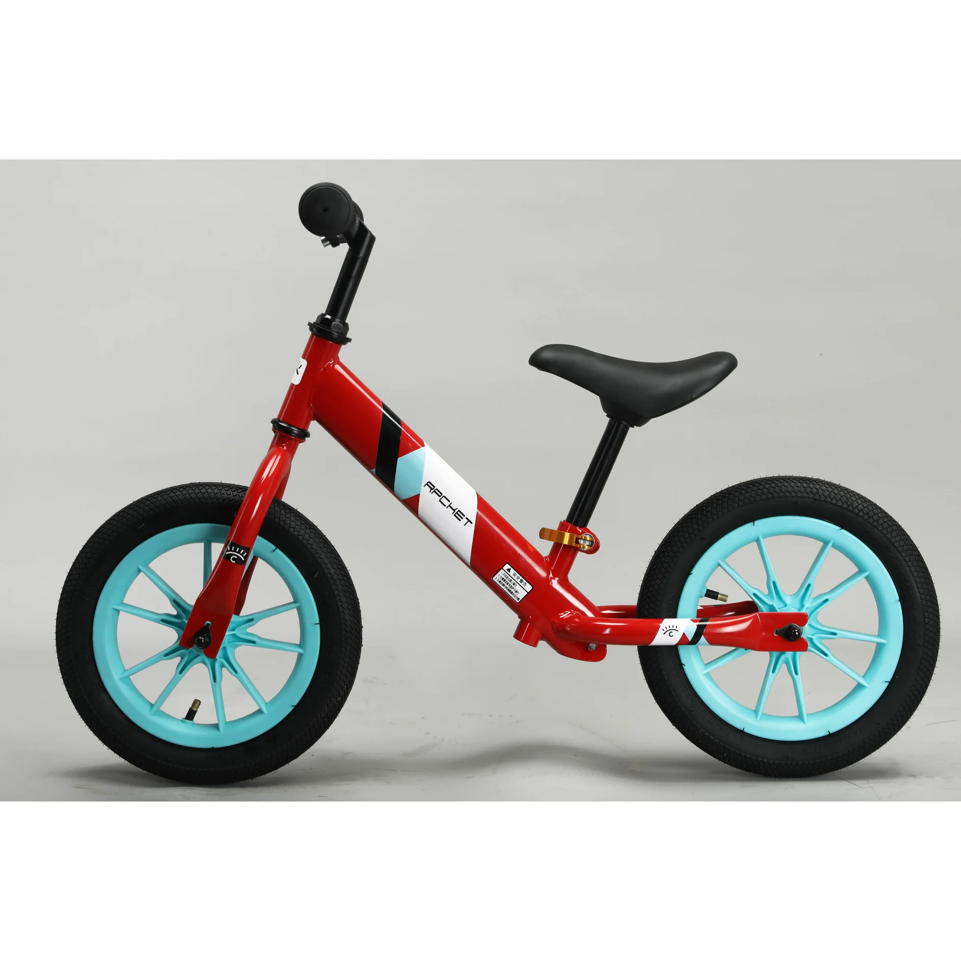 12 14 inches Children Balance Bike Height Adjustable Kids Balance Bike with Rubber Pneumatic Tires for 4-10 years children