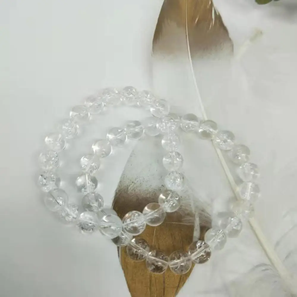 Wholesale Natural Jewelry Clear Quartz Beaded Bracelet Crystals Healing Stone For Wedding Souvenirs Guests