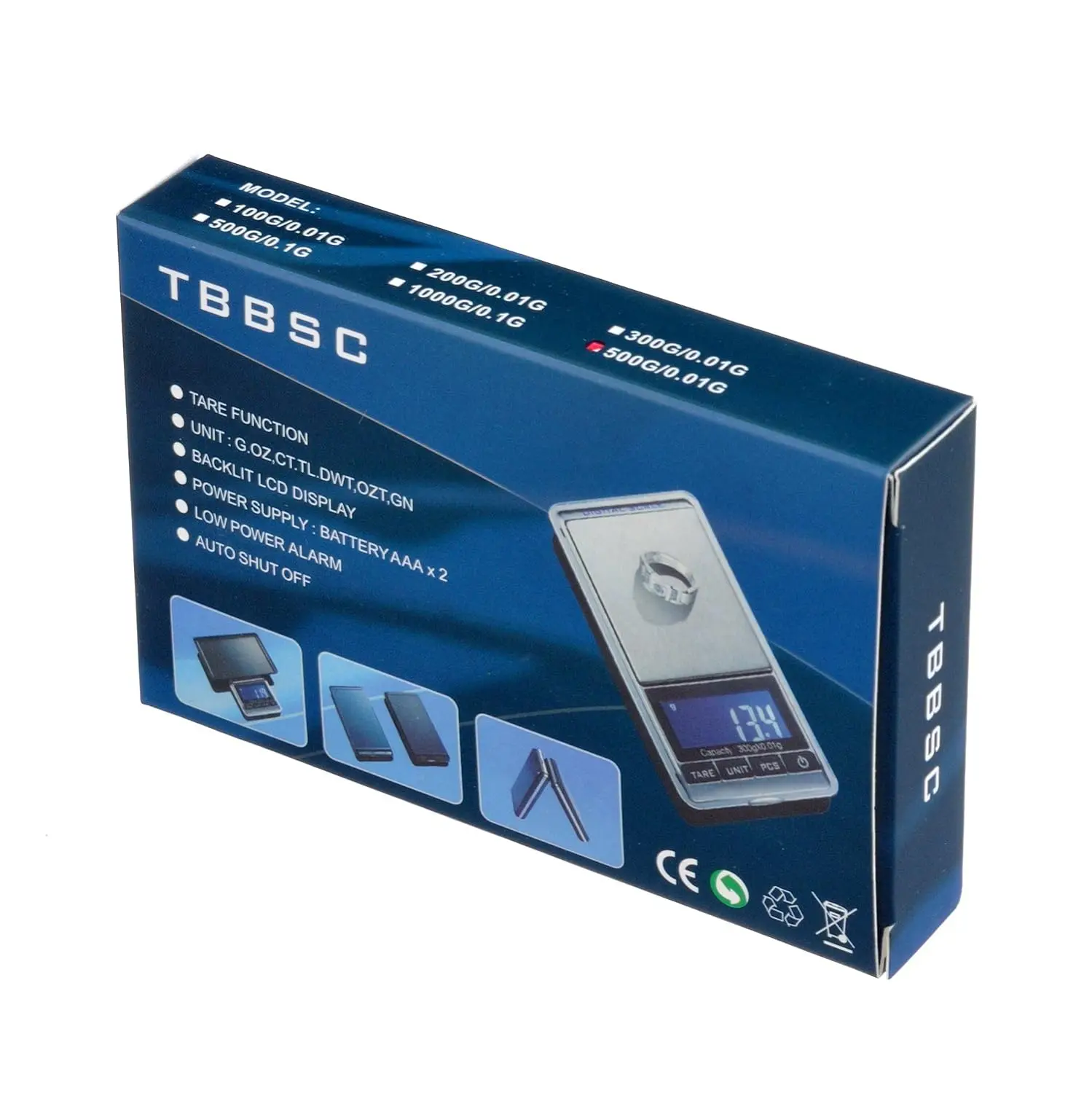 High accuracy Digital Jewelry Gold Balance Weight Gram LCD Pocket Weighting Electronic Scales