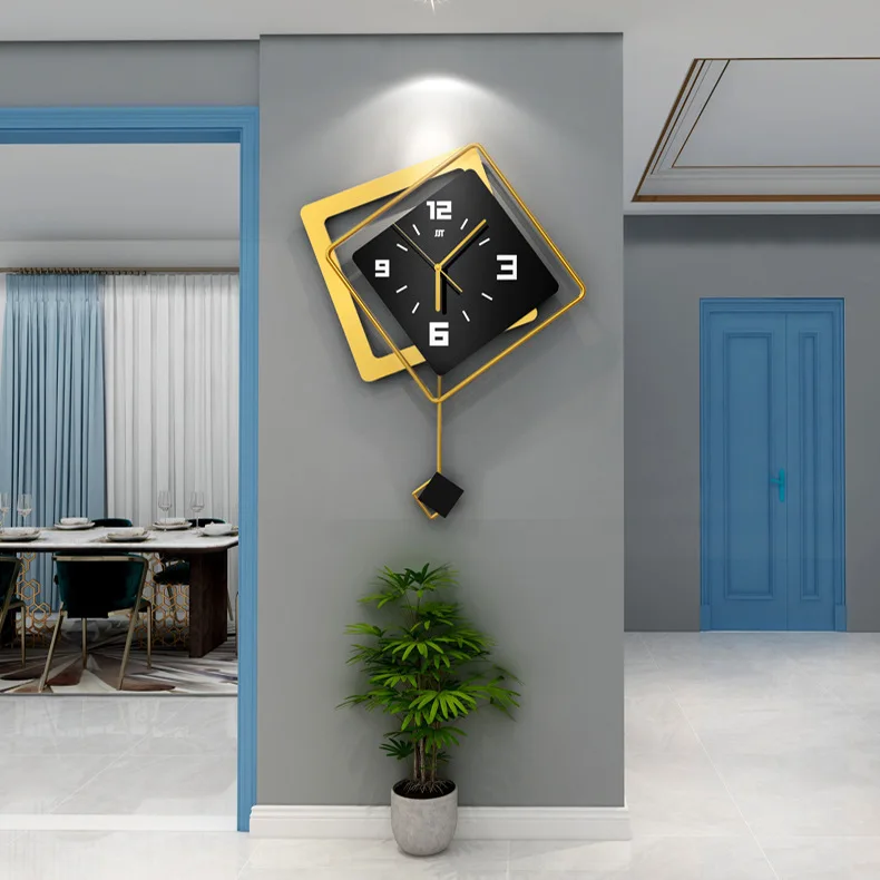 Light luxury wall clock living room home decoration fashion and creativity personalized wall clock