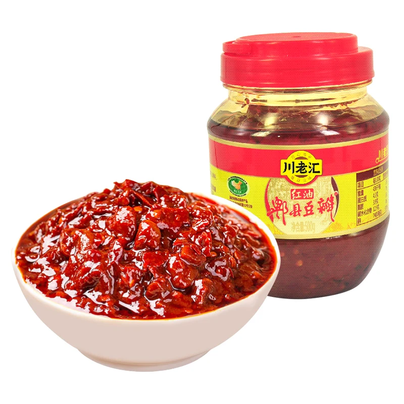 Chuanlaohui Halal Sichuan Pixian Red oil authentic fried vegetable material specialties Stew Hot Pot Seasoning