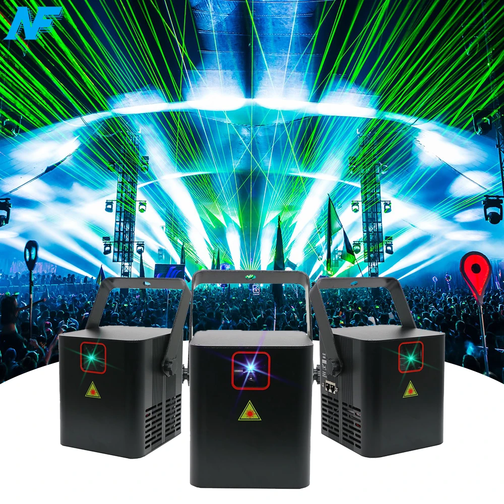 Hot sell dj laser light 2W full color RGB mini disco laser projector animation laser home party night club bar show light