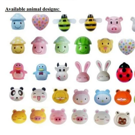 Заводская цена Oem милый держатель для зубных щеток ванной комнаты мультяшный дизайн животных силиконовый детей