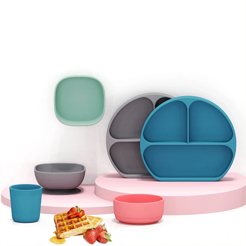 New Design Food Grade Baby Feeding set Bowl Babies Kids Toddlers Weaning Food bowl suction cup