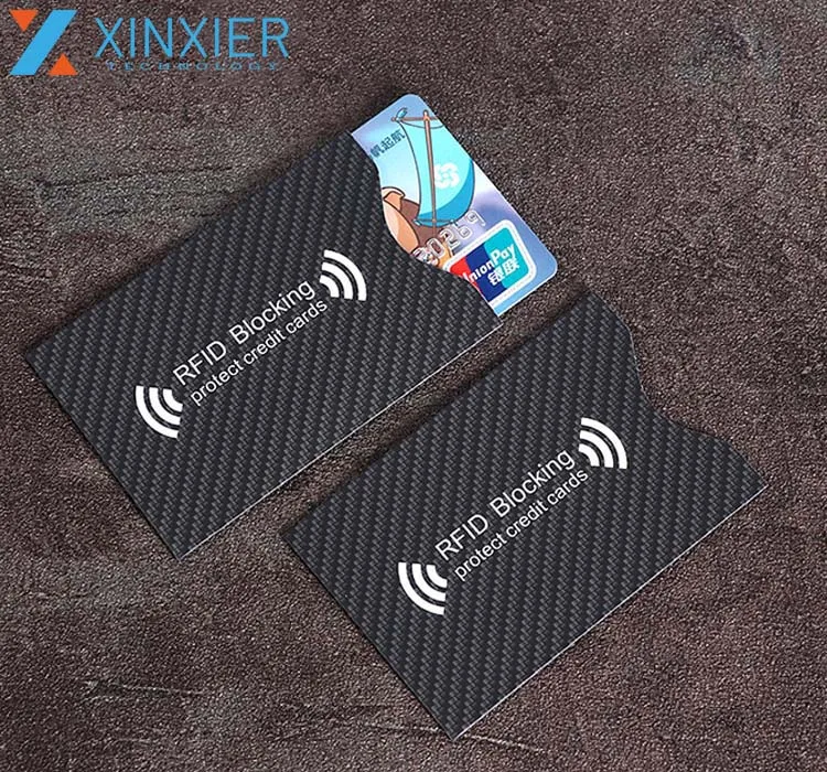 Stock Products Price Color Logo Printed RFID Blocking Card Sleeve Card Holder