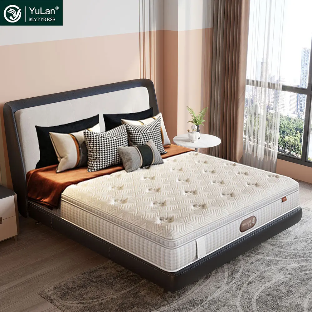 Luxury Comfortable Queen King Size Hybrid Independent Pocketed Spring Memory Foam Hotel Box Mattress