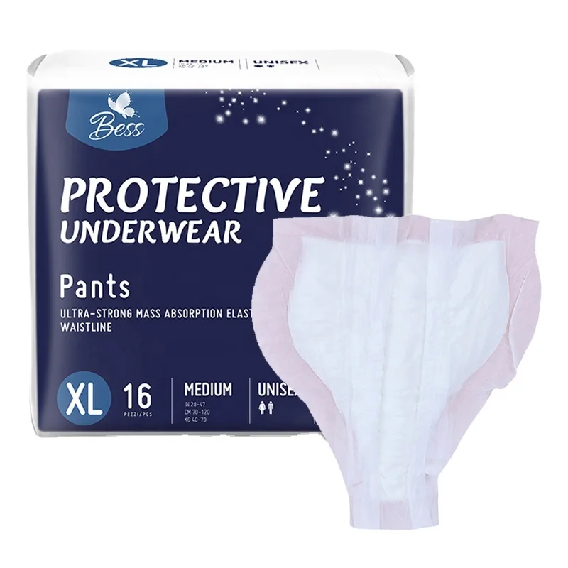 Bess OEM Incontinence Pads Men Couche Pour Adulte Popok Dewasa Disposable Adult Diapers Men Pad