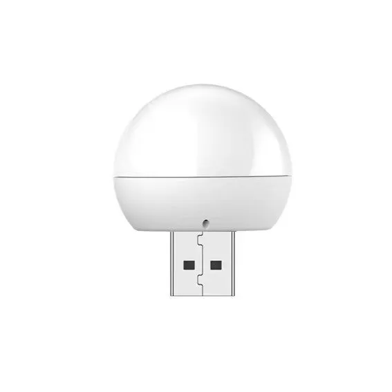 USB Power Bank with Eye Protection LED Small Night Light for Desk & Computer Mobile Charging Head for Dormitory Modern Style