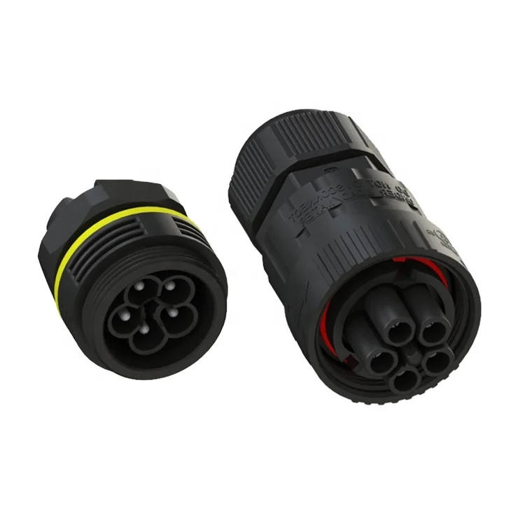 China factory water proof cable multi-pin connector 5pins female socket