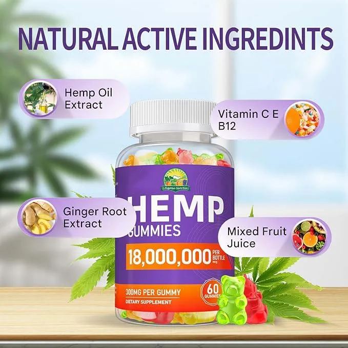 Private Label Drop Shipping Pure Hemp Powder Gummies Premium High Potency 1500MG Pure Hemp Gummy Vegan