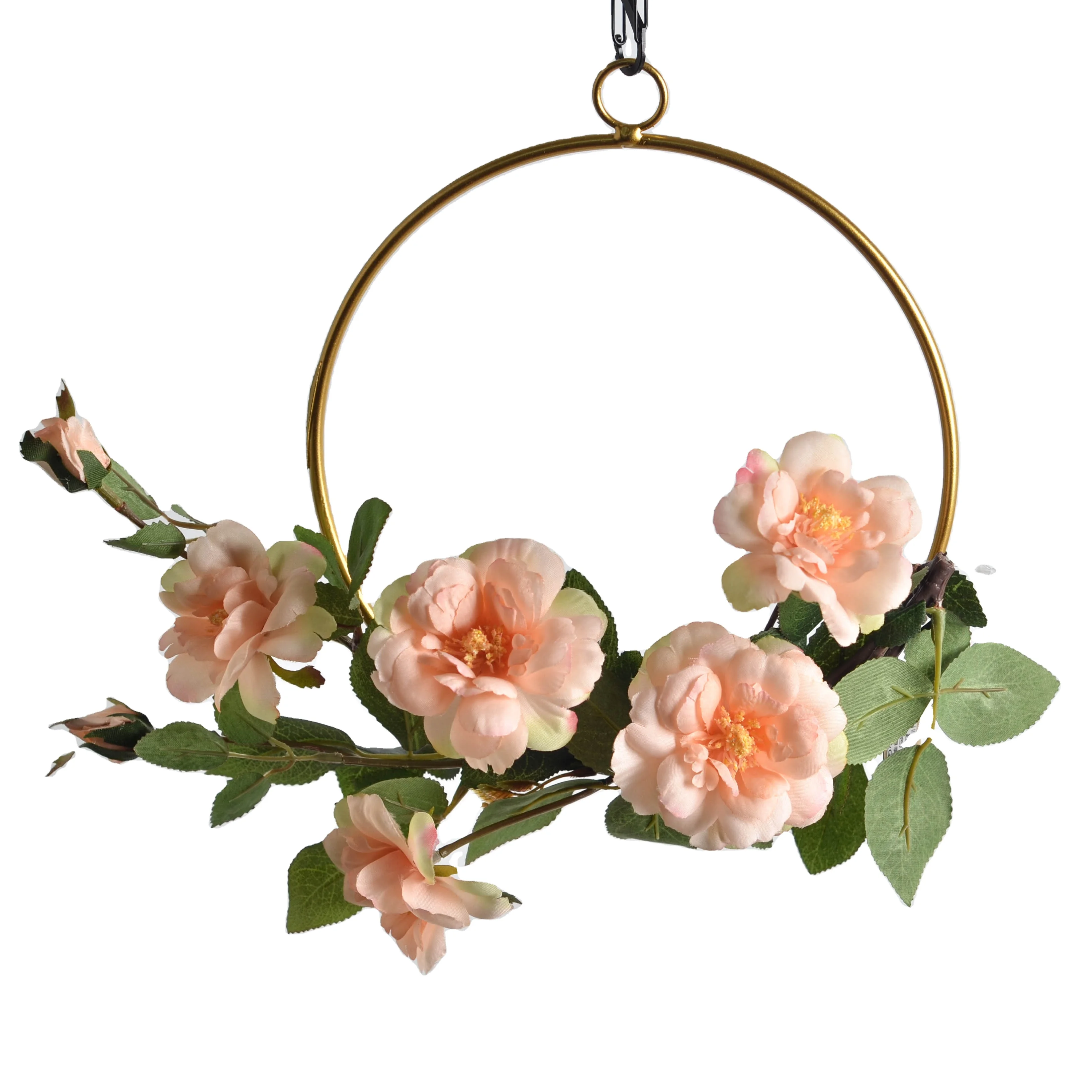 Цветочный венок в скандинавском стиле, гирлянда с горячими цветами, айсберг, роза, геометрическое настенное украшение для вечеринки, дома и сада