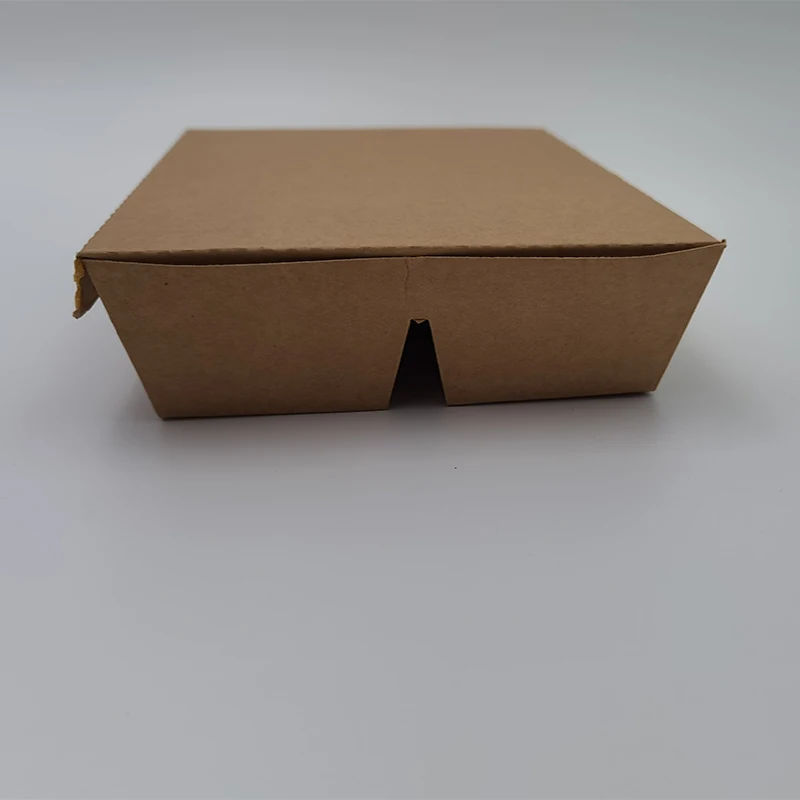 3 compartment kraft paper food packaging container
