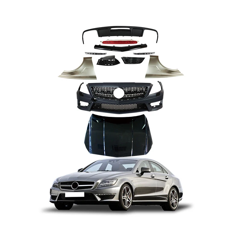 GBT car accessories for mercedes cls bodykit upgrade facelift for cls body kit w218 amg style for mercedes benz cls body kit
