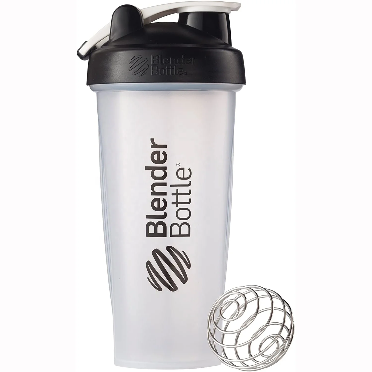 Wholesale Custom Logo Plastic Sport Shakers Cups Gym Fitness Protein Shaker Water Bottle With Mixer Ball