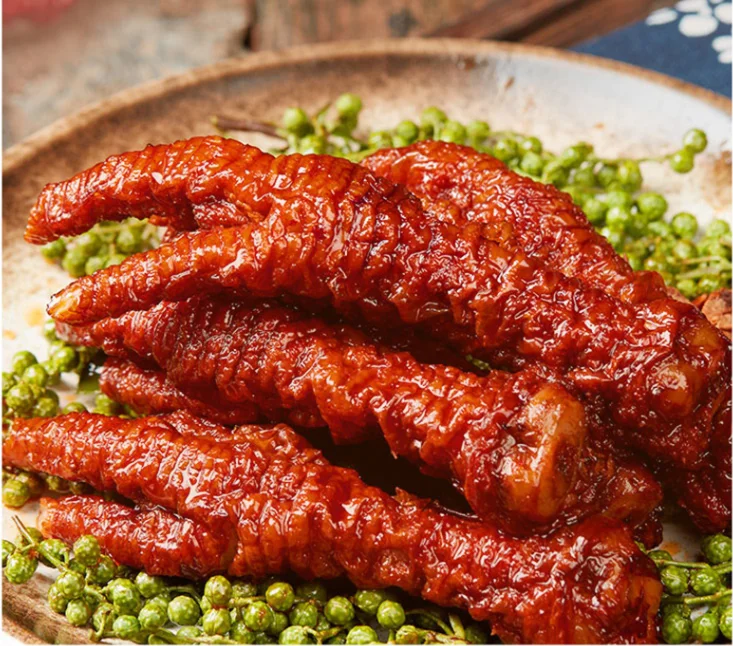 Wangxiaolu Office Snack Tasty Spicy Chicken Feet Snacks 200g