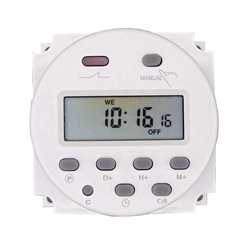 Программируемый таймер питания с цифровым ЖК-дисплеем 220 В 110 24