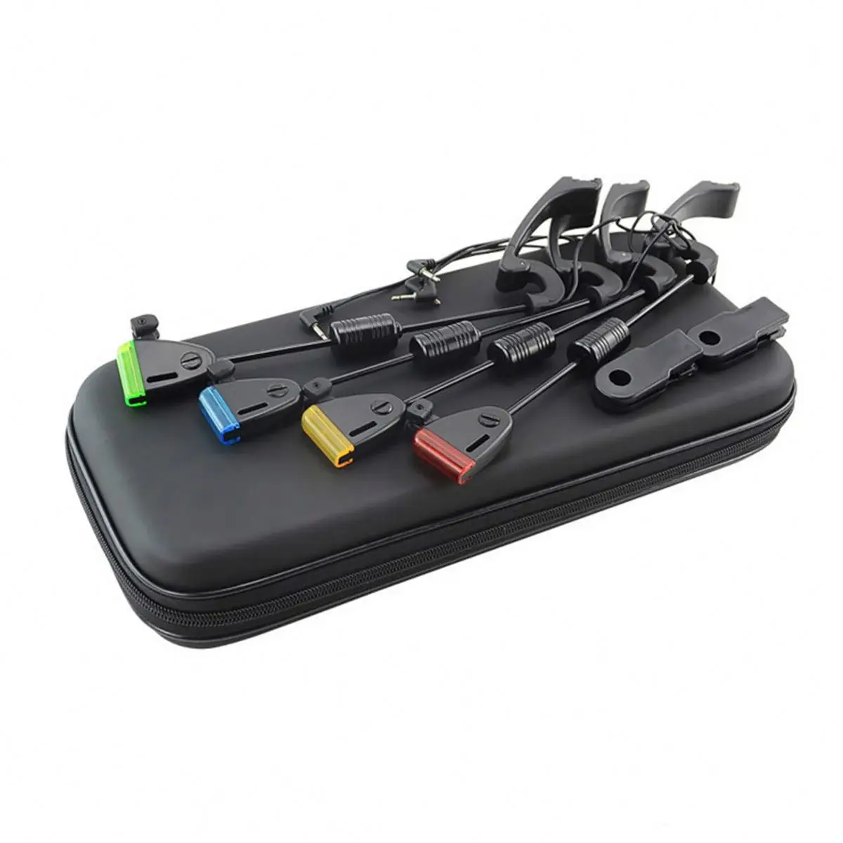 Topline LED Carp Fishing Swingers Set In Case Fishing Alarm Bite Indicators Carp Fishing Tackle