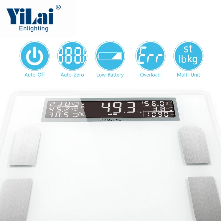 200kg large platform Wholesale Super Big LCD body composition scale bathroom weighing scale