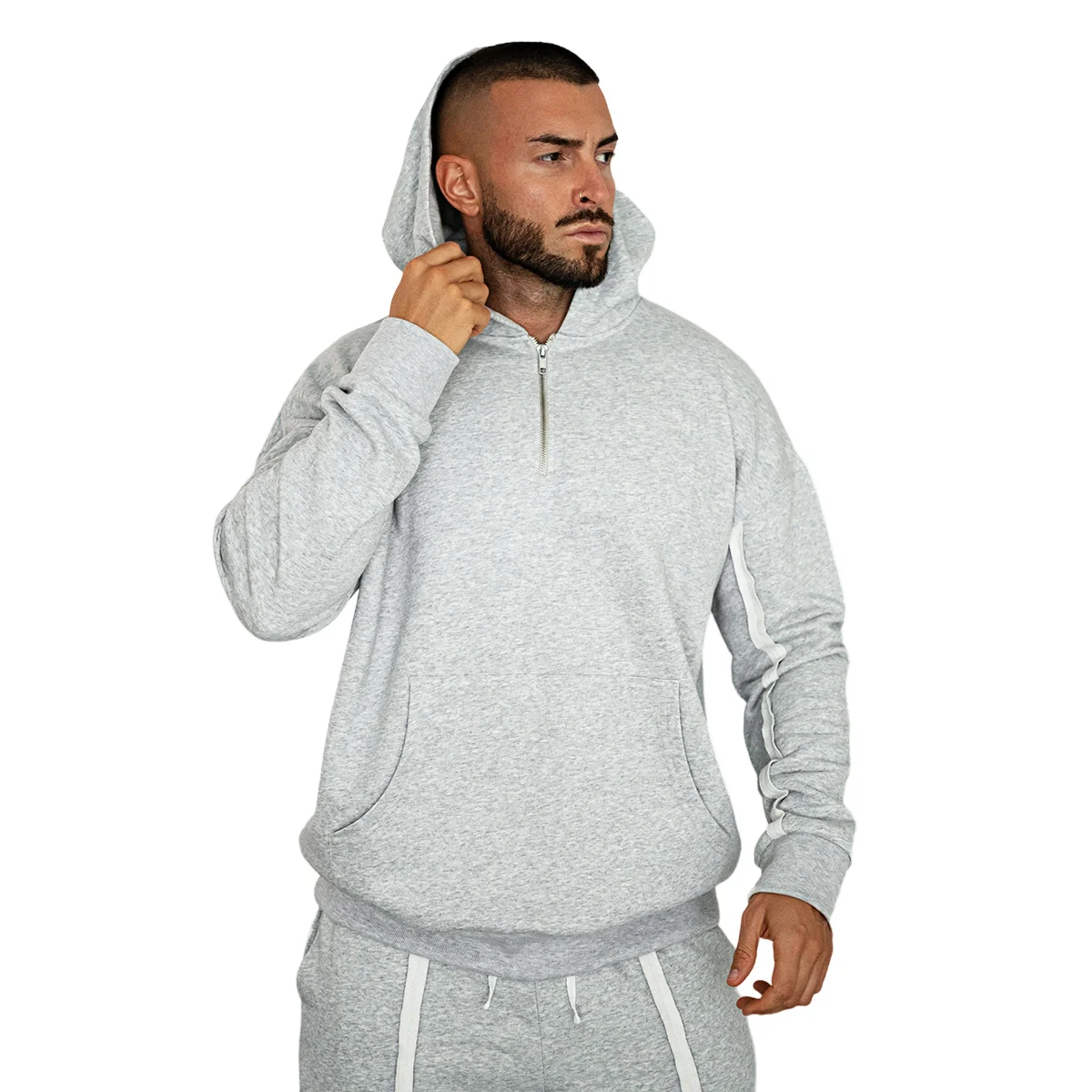 Gingtto Sweatpants And Hoodie Set Wholesale Men Sportswear Custom Logo Hooded Set