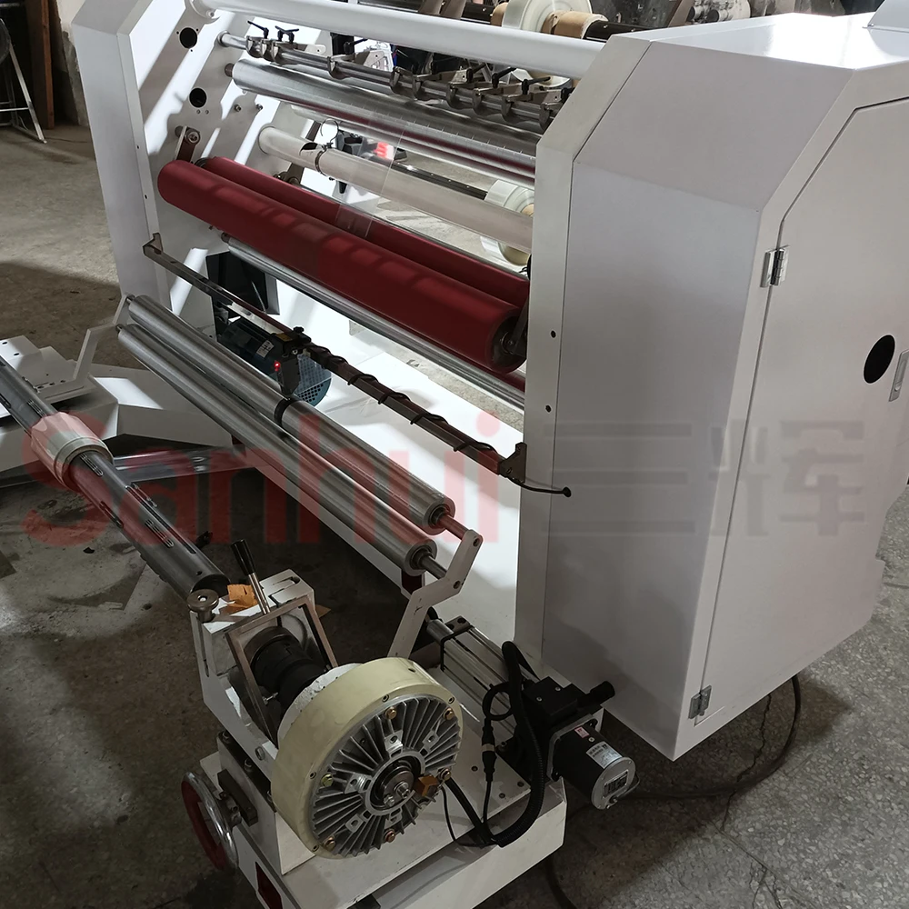 jumbo paper rolls slitting and rewinding machine horizontal textil slitting machine