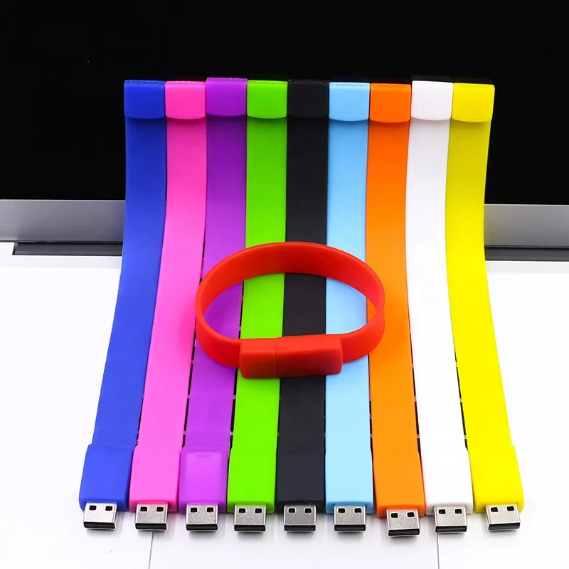 rubber Pen drive bracelets usb pendrive wristband flashdrive 2.0/3.0 wrist bands custom flash usb drive Silicone USB Bracelet