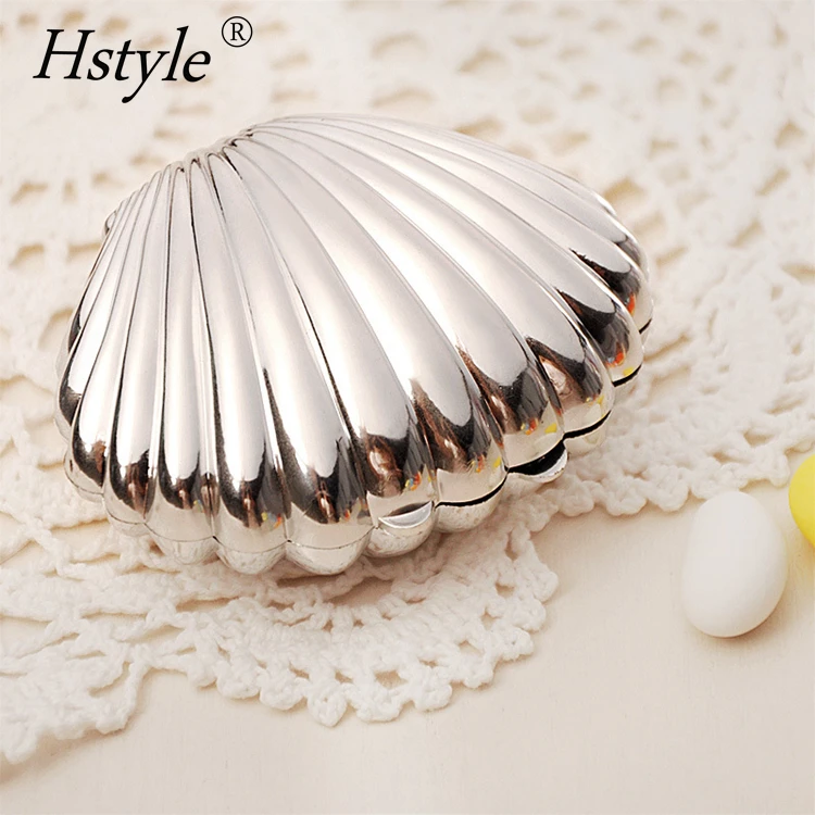 Shell Candy Boxes Plastic Mini Sea Shells Party Treat Candy Box Wedding Party Accessories Decorations Candy Supplies Gifts PB118