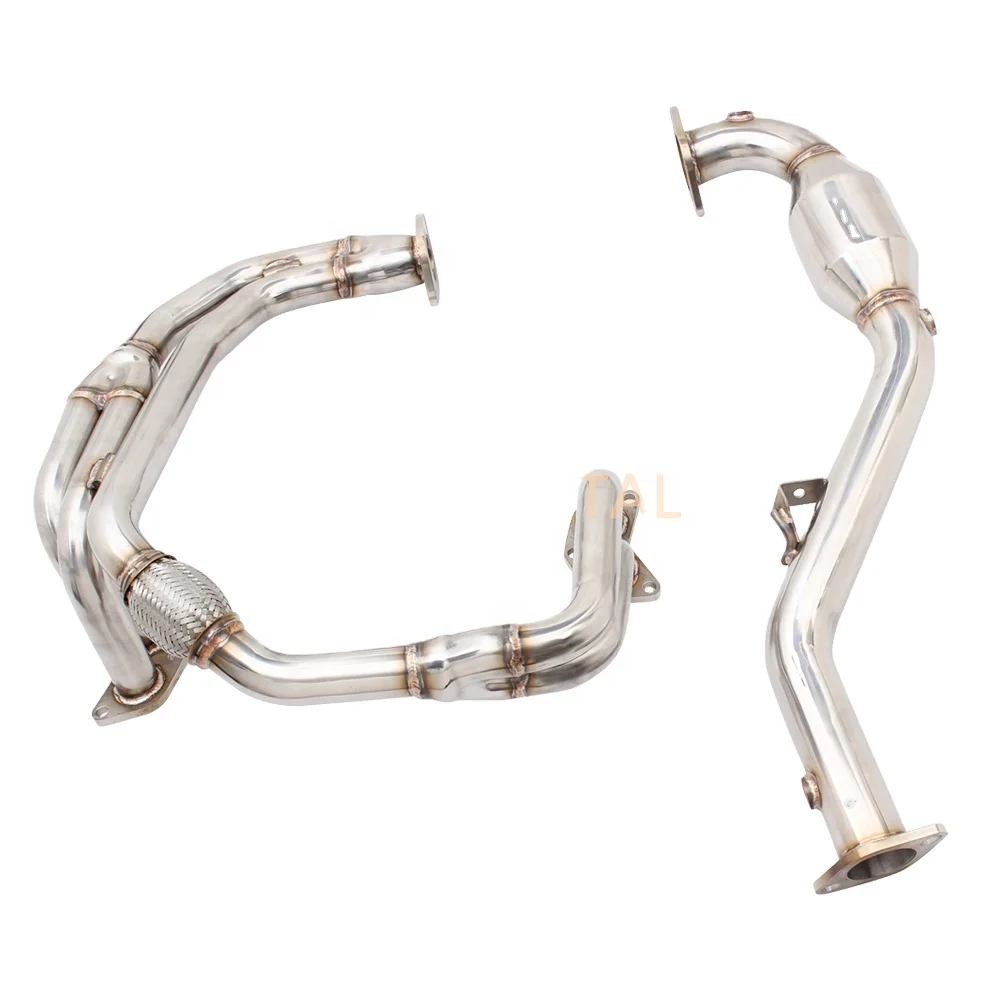 stainless steel exhaust system for impreza 2.0 performance exhaust downpipe