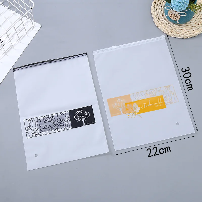 Custom Printed Logo Clear Clothing Zipper Bags Clothing Transparent Zipper Bag Plastic Apparel Zip Slider Ldpe Bag With Logo