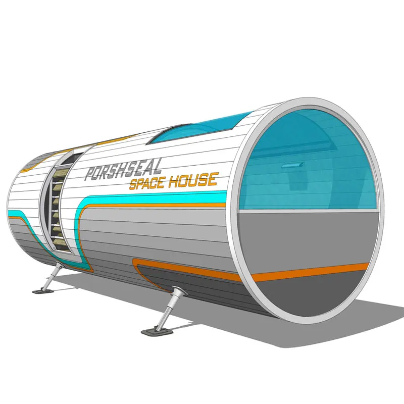 luxury mobile capsule house commercial space container space capsule  themed bounce house with clear wondows