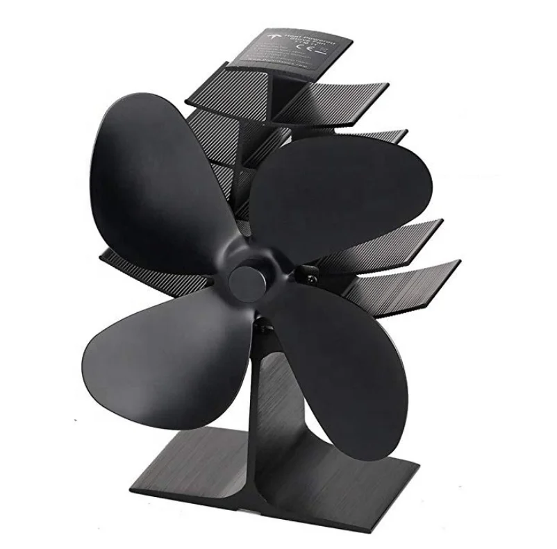 Hearth Fireplace Accessories Heat Powered Mini Wood Stove Fan Fire Stove for Heat Circulation Saving Fuel