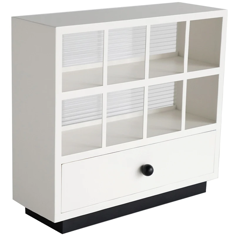 Nordic modern desk sundries storage cabinet luxury living room wood & metal cup cabinet decorative small cabinet with drawer