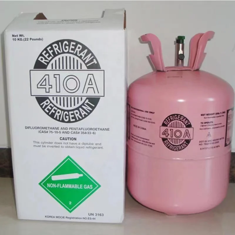 Refrigerant R410 for industrial cold storage, net weight 11.3kg, purity 99.9%, high purity refrigerant