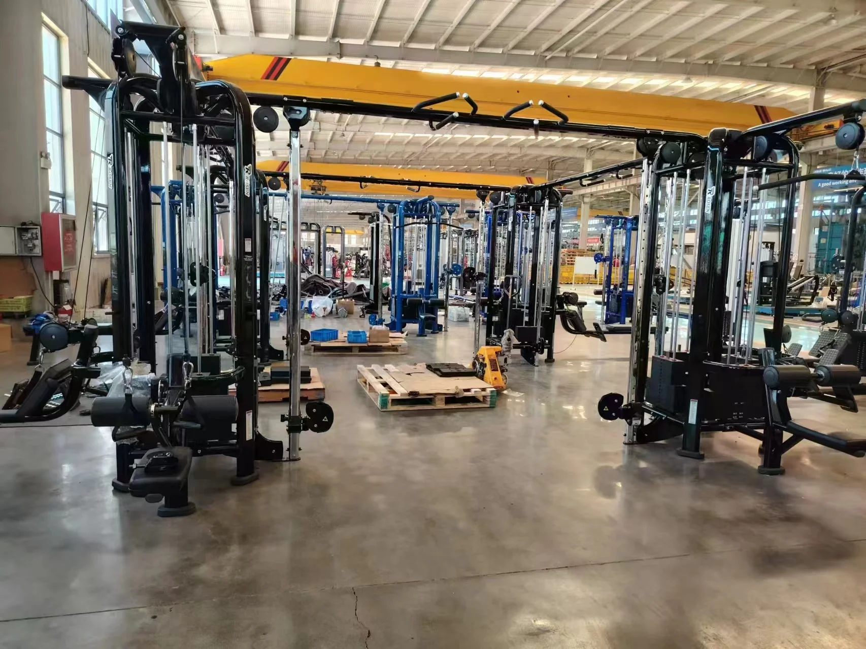 MOQ 1 Acceptable Exercise Multi Trainer Gym Equipment ROSEN FITNESS Mquinas De Gimnasio Multi-jungle 8 Station