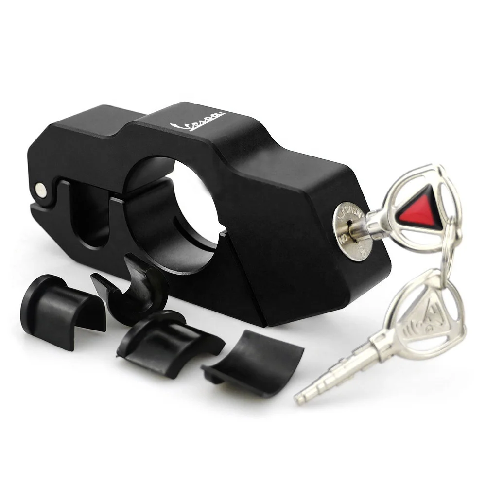 Motorcycle Handle Grip Lock Brake Lever Theft Protection Locks Red Accessories for Vespa GTS 250 300 Sprint Primavera 150 LX150