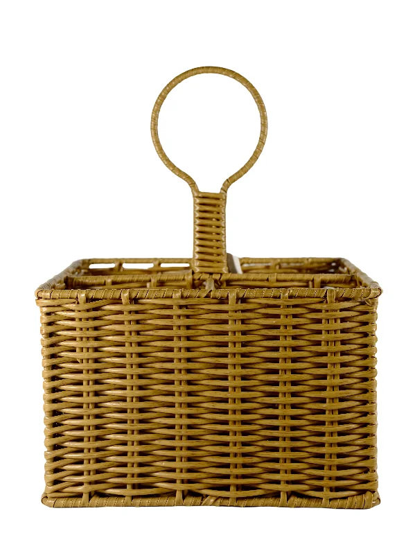The outdoor picnic basket with handle  basket weaving  rattan box mini basket storage