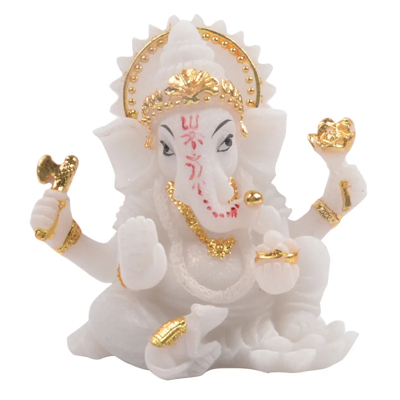 Малая индийская античная декоративная статуя Бали лорд Ганеша