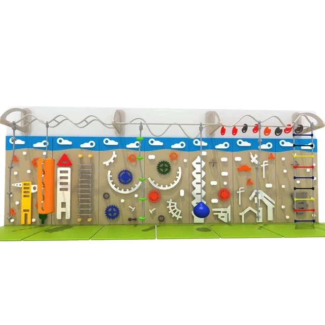 Best price used children outdoor plastic kids rock climbing walls indoor playground equipment