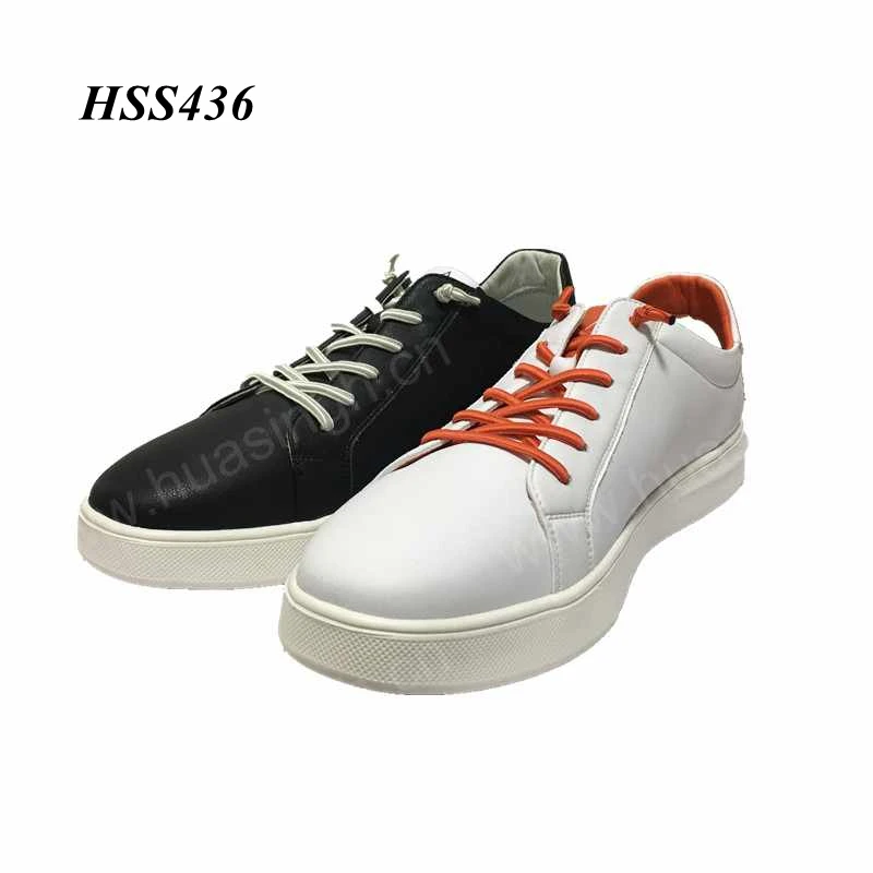 XC,autumn new fashion all-match white/black sports skate shoes wrinkle proof microfiber leather youth casual sneakers HSS436